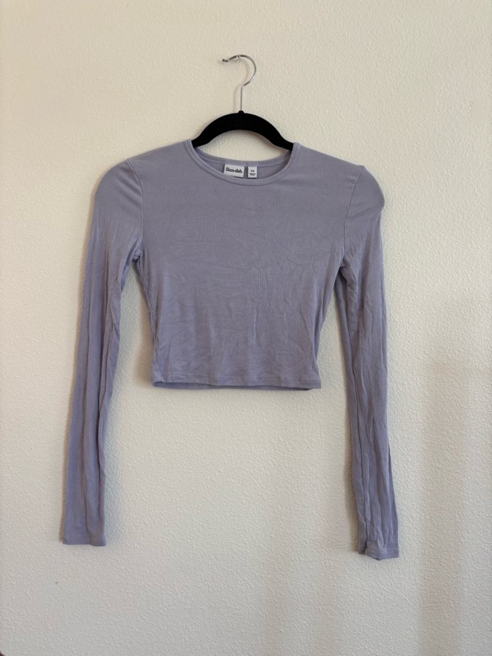 Sun-Deh Aritzia Best Bliss Cropped Longsleeve size XS
